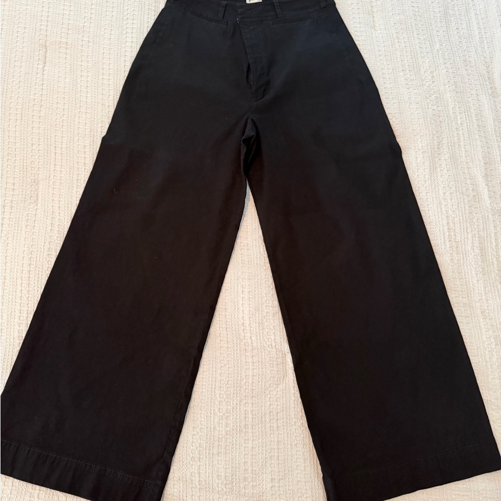 Maeve Black Wide Leg Trousers